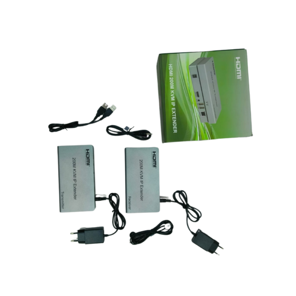 200M KVM HDMI Extender over ethernet cable with USB cable