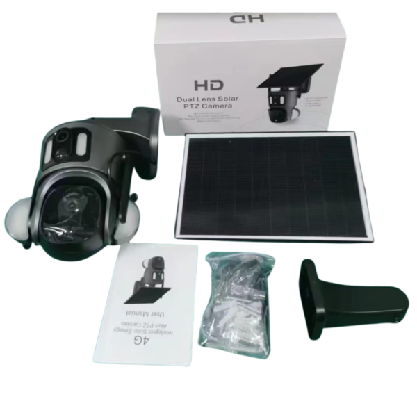 4mp Dual Lens 4G solar PTZ Camera