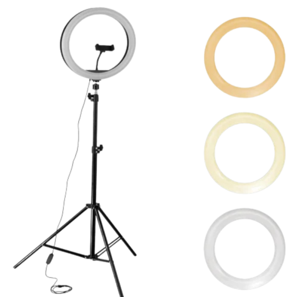 14 inch ring light with 2.1m tripod stand