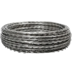 Double Galvanized Silver Razor Wire 10M