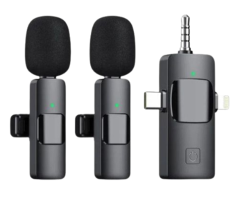 K35TI 3 In 1 dual wireless microphone