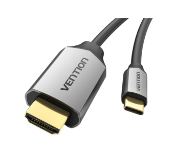 Vention Type-C to HDMI Cable 2M Black Metal Type CGSBH