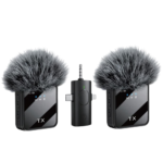 F11-2 Wireless Microphone 3 in1 For IPhone , Type-C and Camera