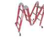 Aluminum/Iron Multipurpose Scaffolding Ladder