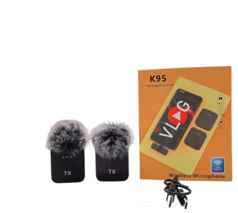 K95 3 in 1 Wireless Dual Microphone With Noise Reduction