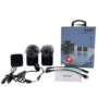 K205 Wireless Dual Microphone With Noise Reduction for Type-C + iphone + cameras