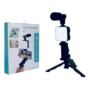 Ay -49 Video making kit with microphone & LED Light