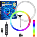 14 inch RGB LED Ring fill light & Diamond crystal lamp