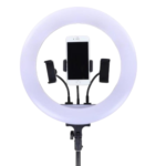 14 inch LED Ring light with 2.1M Tripod Stand with 3 phone holders