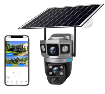 V380 pro 4g solar powered camera 10X Zoom