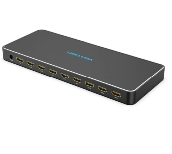 vention 4K 1×8 HDMI Splitter Black Aluminum Alloy Type