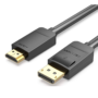 Vention DP to HDMI Cable 2M Black