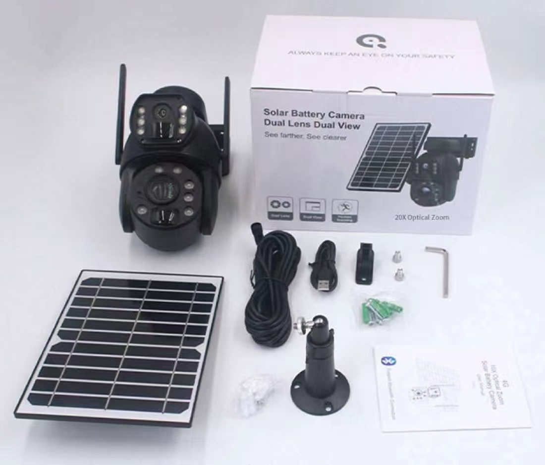 6MP 4G 20X Zoom Dual Lens Ubox Solar Camera