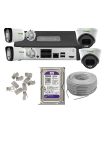 Tiandy 2mp IP With Audio 4 Channel CCTV Kit (20M)