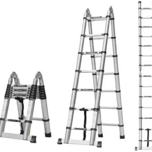 Double telescopic ladder 3.7m +3.7m
