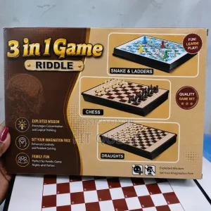 3 in 1 board game set